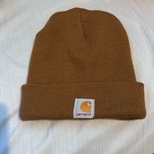 Carhartt Tan Brown Knit Beanie Hat One Size